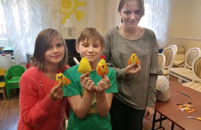 Мастер-класс для детей в ЦСПСиД «Хорошевский» по изготовлению авторских игрушек из фетра